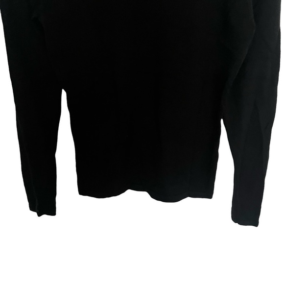 Lauren Ralph Lauren Black Gray Turtleneck Sweater Petite Medium - Picture 7 of 9